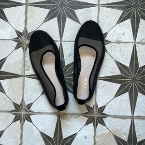 Lookie Atelier black mesh flats best for a size 8